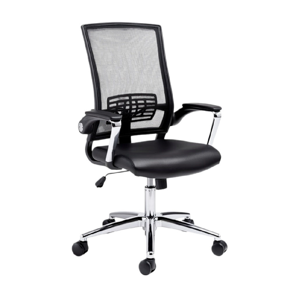 **Ergonomiczne krzesło biurowe z siatkowym oparciem i regulacją wysokości**